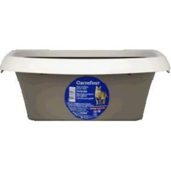 Arenero con Borde Protector para Gatos - 1 ud - Imagen del producto en Findit
