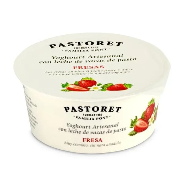Yogur con fresas Pastoret sin gluten 125 g. - 0.12 kg - Imagen del producto en Findit