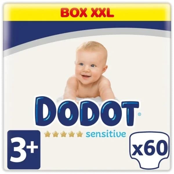 Pañales Dodot Sensitive T3 (7-11 kg.) 56 ud. - 55.64 ud - Imagen del producto en Findit