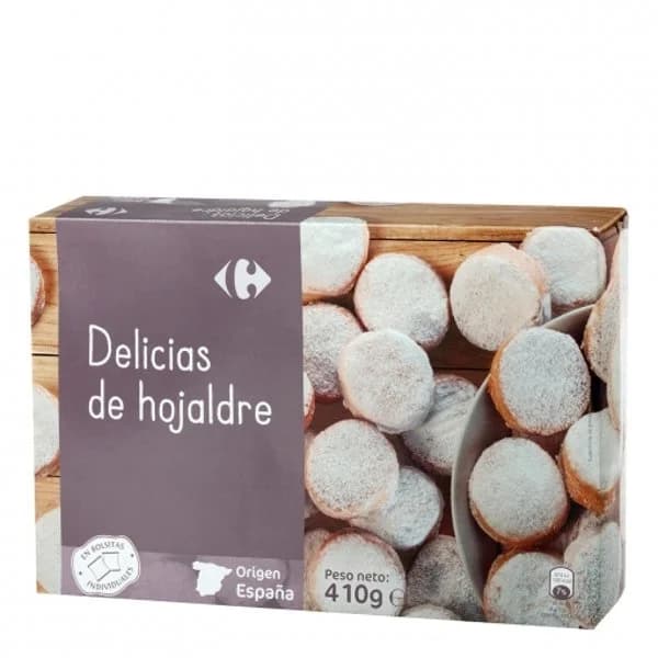 Delicias de hojaldre Carrefour 410 g. - 0.41 kg - Imagen del producto en Findit
