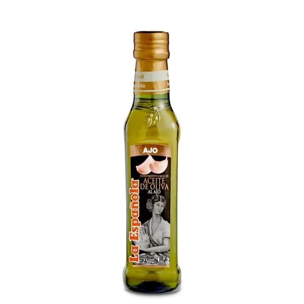 Condimento preparado a base de aceite oliva virgen extra al ajo La Española 250 ml. - 0.25 l - Imagen del producto en Findit