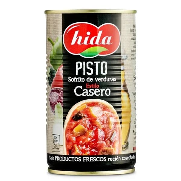 Pisto de tomate frito con verduras Hida lata 340 g - 0.34 kg - Imagen del producto en Findit