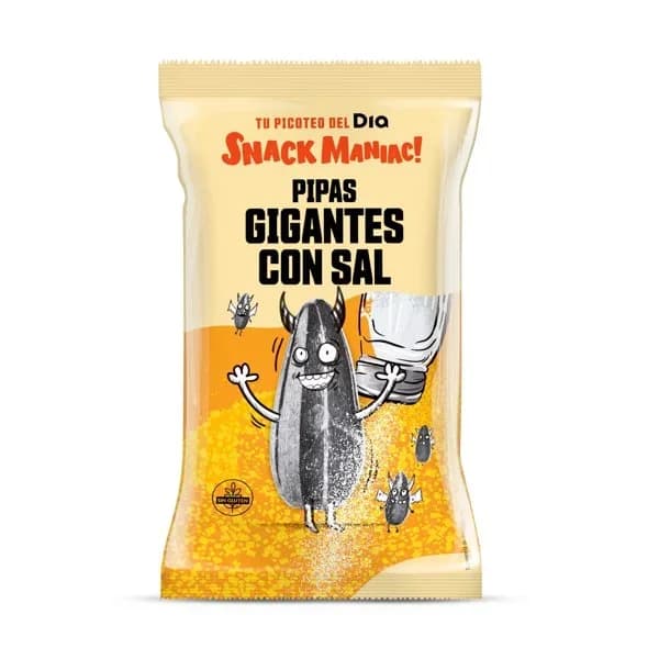 Pipas gigantes con sal Snack Maniac de Dia bolsa 200 g - 0.2 kg - Imagen del producto en Findit