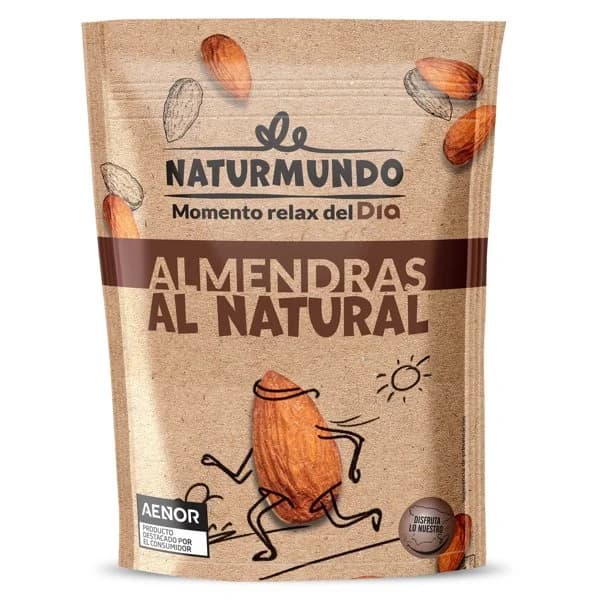 Almendras al natural con piel Naturmundo de Dia bolsa 200 g - 0.2 ud - Imagen del producto en Findit