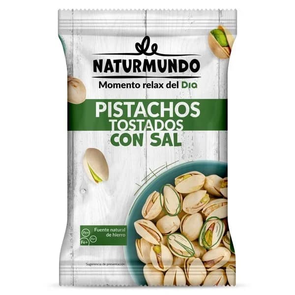 Pistachos tostados con sal Naturmundo de Dia bolsa 250 g - 0.25 kg - Imagen del producto en Findit