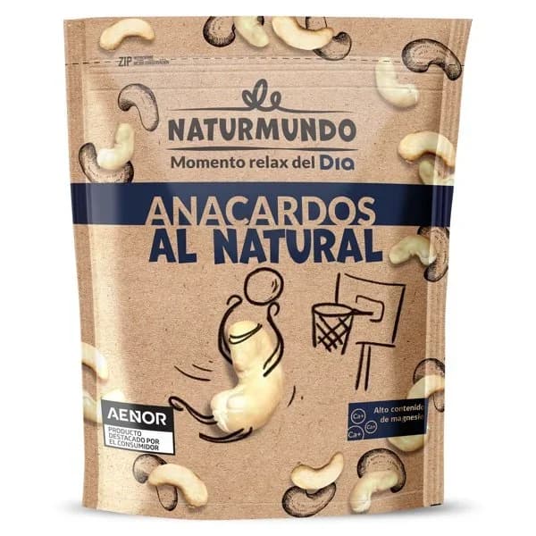 Anacardo al natural Naturmundo de Dia bolsa 200 g - 0.2 kg - Imagen del producto en Findit