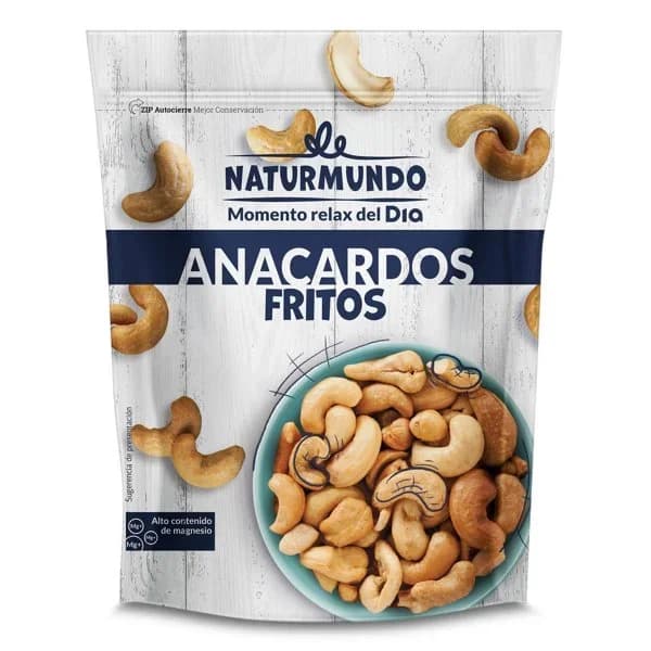 Anacardos fritos Naturmundo de Dia bolsa 200 g - 0.2 kg - Imagen del producto en Findit