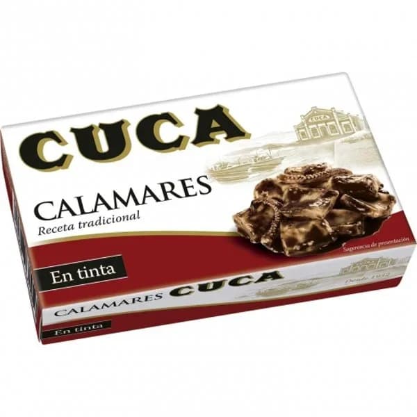Calamares en su tinta Cuca sin gluten y sin lactosa 72 g. - 0.07 kg - Imagen del producto en Findit