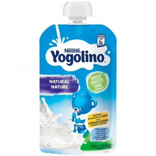 Postre lácteo natural desde 6 meses Nestlé Yogolino sin gluten y sin azúcar añadido 100 g. - 0.1 kg - Imagen del producto en Findit