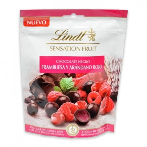 Sensation Fruit de frambuesa-arándanos LINDT, bolsa 150 g - 0.15 kg - Imagen del producto en Findit