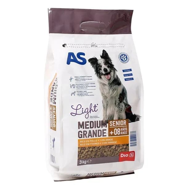 Alimento para perros senior As bolsa 3 kg - 1 ud - Imagen del producto en Findit