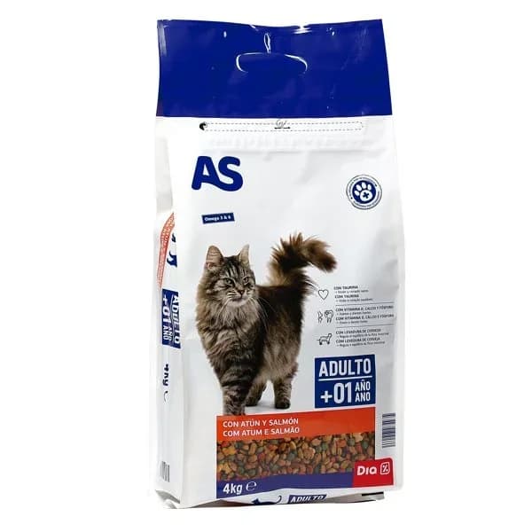 Alimento para gatos multicomponente sabor pescado As bolsa 4 kg - 1 ud - Imagen del producto en Findit