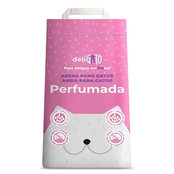 Arena para gatos absorbente perfumada Deligato Dia bolsa 5 Kg - 4.97 kg - Imagen del producto en Findit