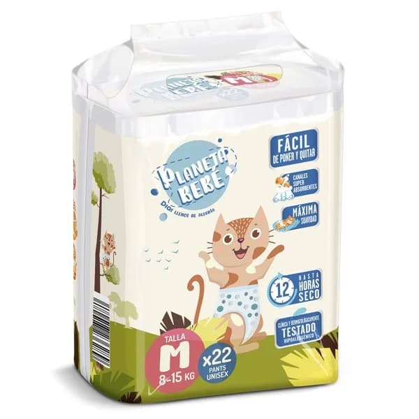 Pañales 8-15 kg talla M Planeta Bebé de Dia bolsa 22 unidades - 21.85 ud - Imagen del producto en Findit