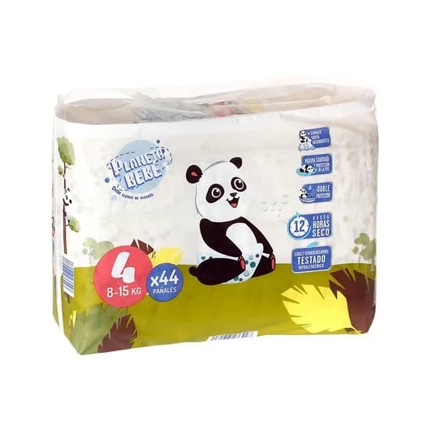 Pañales 8-15 kgs talla 4 Planeta Bebé de Dia bolsa 44 unidades - 44.53 ud - Imagen del producto en Findit
