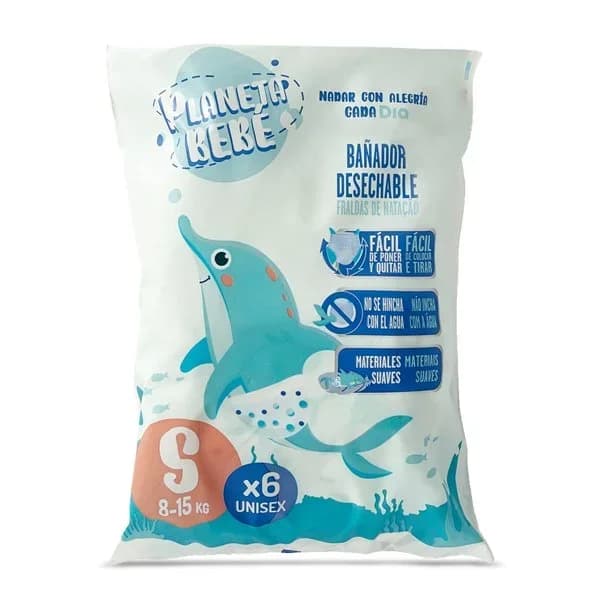 Bañador desechable 8-15 kg talla S Planeta Bebé de Dia bolsa 6 unidades - 6.02 ud - Imagen del producto en Findit