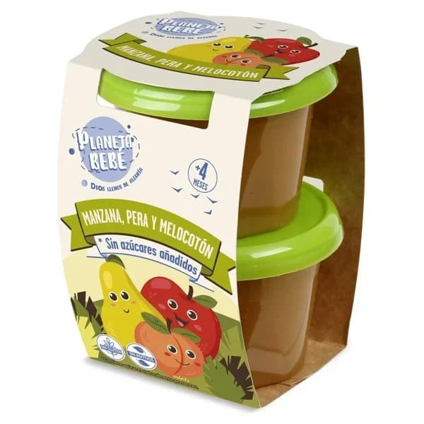 Puré de frutas variadas BabySmile pack 2 x 200 g - 1 ud - Imagen del producto en Findit