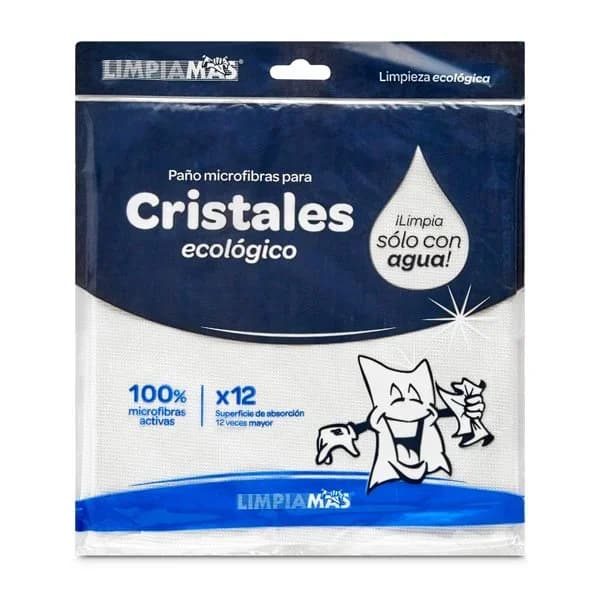 Paño especial cristales Limpiamas bolsa 1 unidad - 1 ud - Imagen del producto en Findit