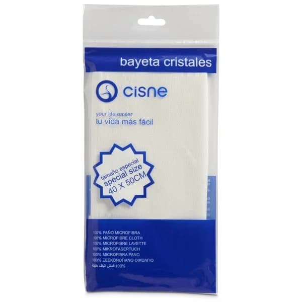 Bayeta microfibra especial cristales Cisne bolsa 1 unidad - 1 ud - Imagen del producto en Findit