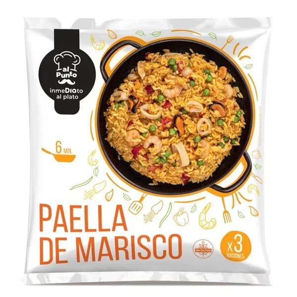 Paella de marisco Al Punto bolsa 600 g - 1 ud - Imagen del producto en Findit