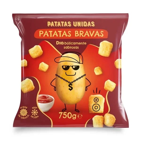 Patatas bravas prefritas Patatas Unidas Dia bolsa 750 g - 1 ud - Imagen del producto en Findit