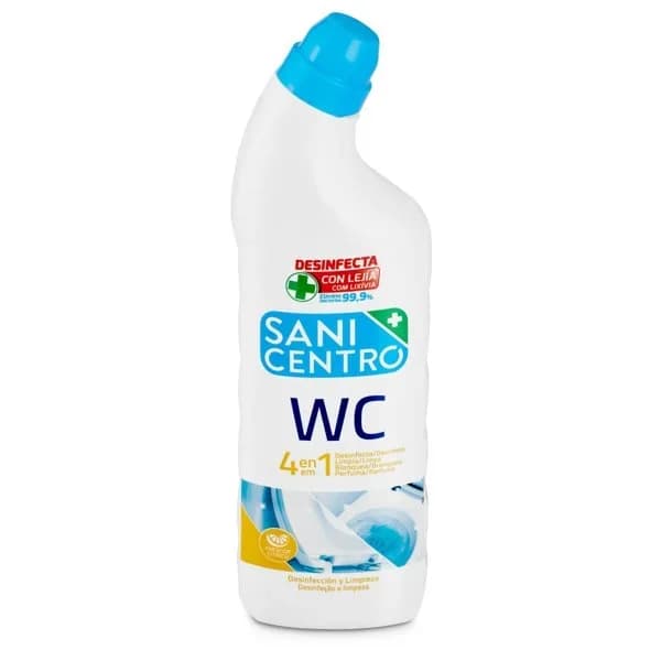 Gel desinfectante wc con lejía frescor cítrico Sanicentro botella 1 l - 1 l - Imagen del producto en Findit