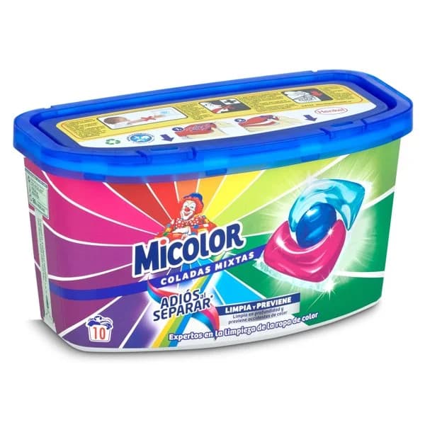 Detergente máquina Micolor caja 10 lavados - 0.4 ud - Imagen del producto en Findit