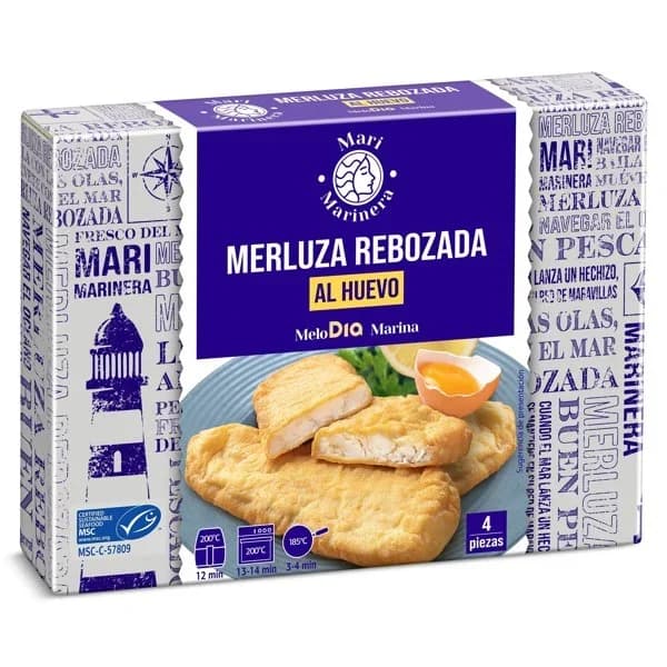Merluza rebozada al huevo MSC Mari Marinera de Dia caja 340 g - 0.34 ud - Imagen del producto en Findit