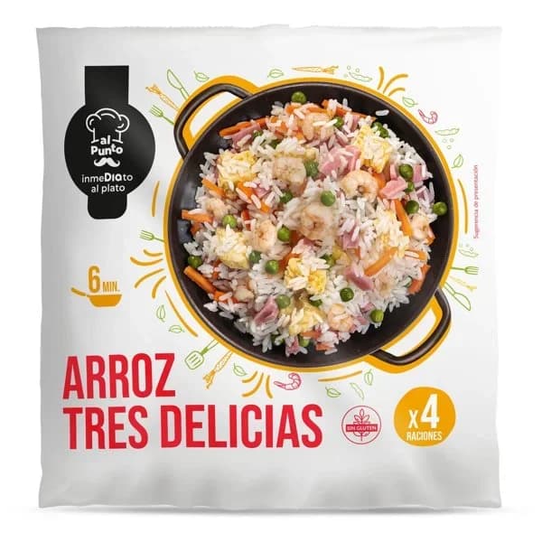 Arroz tres delicias Al Punto Dia bolsa 850 g - 0.85 kg - Imagen del producto en Findit