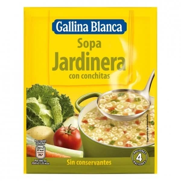 Sopa jardinera GALLINA BLANCA, sobre 76 g - 0.05 kg - Imagen del producto en Findit