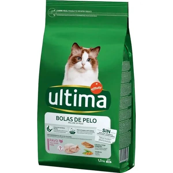 Control bolas de pelo para gato ULTIMA, saco 1,5 kg - 1.5 kg - Imagen del producto en Findit
