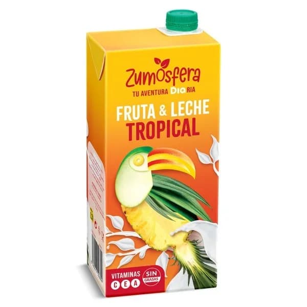 Bebida de zumo de frutas con leche tropical Zumosfera de Dia brik 1 l - 1 l - Imagen del producto en Findit