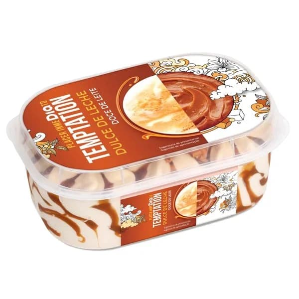 Helado sabor dulce de leche Temptation de Dia tarrina 525 g - 0.52 kg - Imagen del producto en Findit