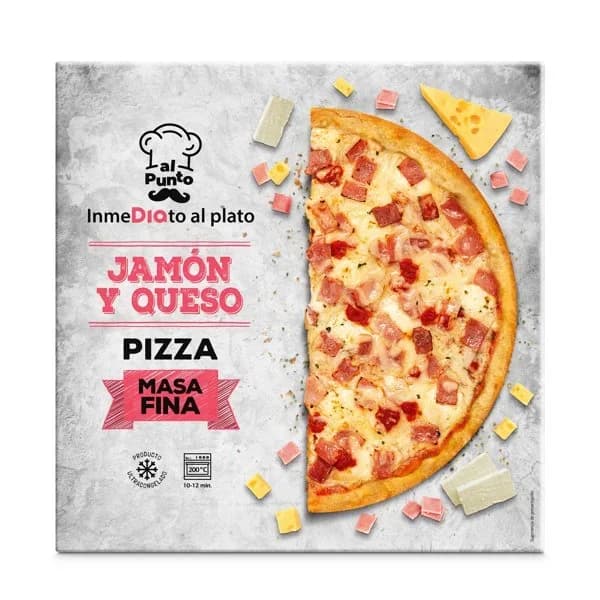 Pizza jamón y queso Al Punto Dia caja 350 g - 0.35 kg - Imagen del producto en Findit
