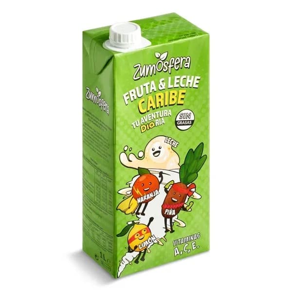 Bebida de zumo de frutas y leche caribe Zumosfera de Dia brik 1 l - 1 ud - Imagen del producto en Findit