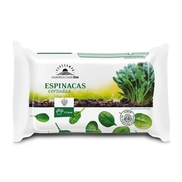Espinacas cortadas Vegecampo de Dia bolsa 450 g - 0.45 kg - Imagen del producto en Findit