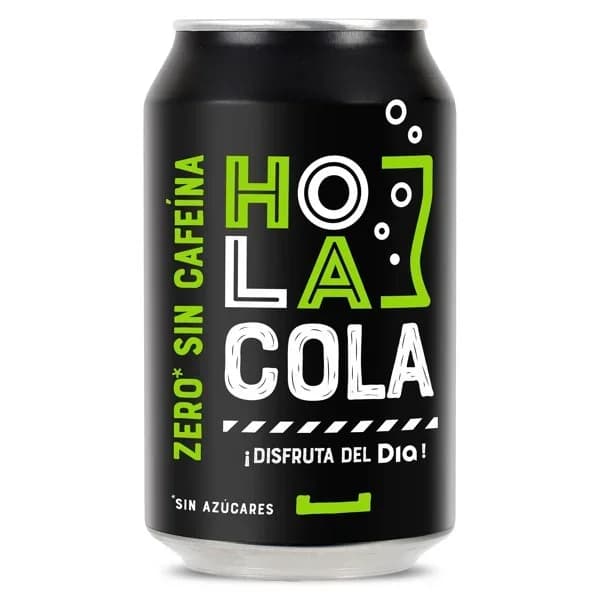 Refresco de cola zero sin cafeína Hola Cola de Dia lata 33 cl - 0.33 l - Imagen del producto en Findit