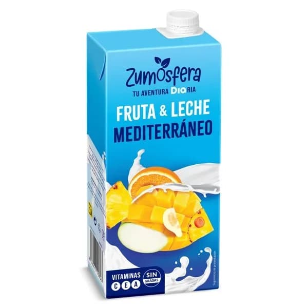 Bebida de zumo de frutas con leche mediterráneo Zumosfera de Dia brik 1 l - 1 l - Imagen del producto en Findit