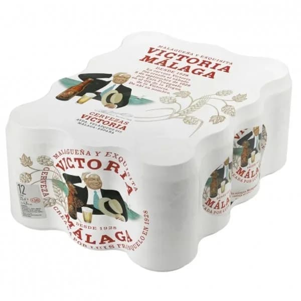 Cerveza Victoria de Málaga pack 12 latas 33 cl. - 3.96 l - Imagen del producto en Findit