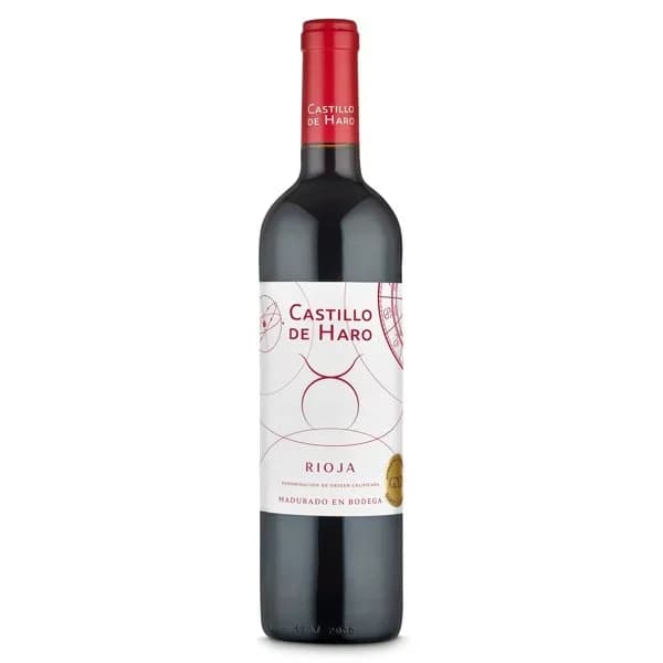 Vino tinto joven madurado D.O. Rioja Castillo de Haro botella 75 cl - 0.75 l - Imagen del producto en Findit
