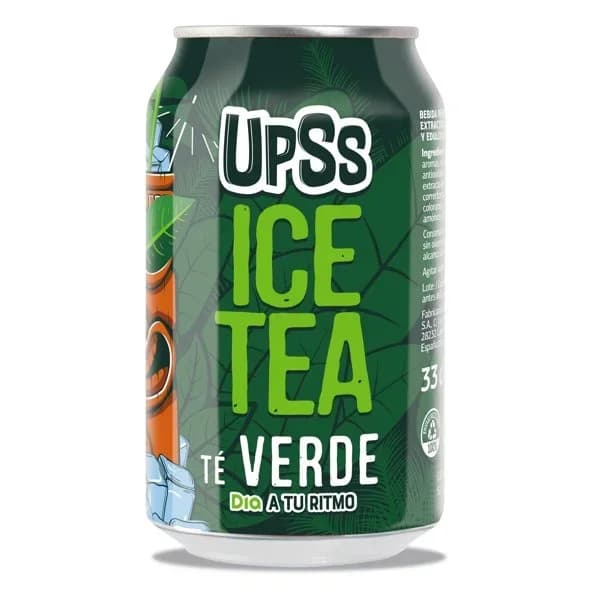 Refresco de té verde Upss Dia lata 33 cl - 0.33 ud - Imagen del producto en Findit