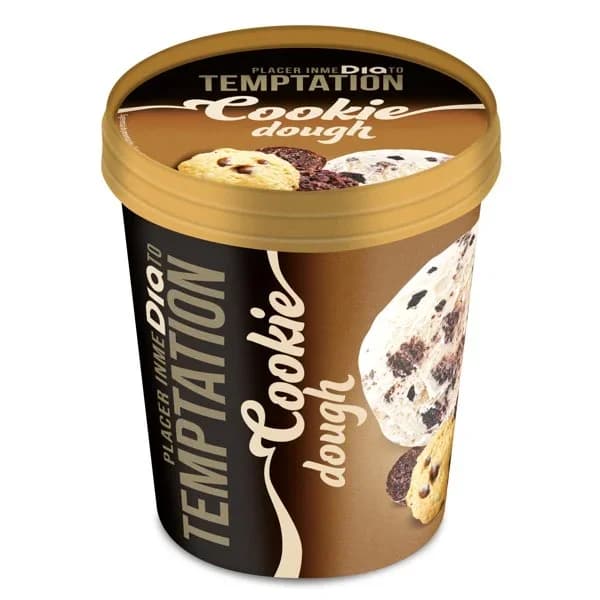 Helado cookie dough Temptation de Dia tarrina 350 g - 0.35 kg - Imagen del producto en Findit
