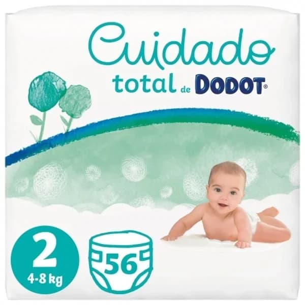 Pañal cuidado total Talla 2 DODOT, paquete 56 uds - 56 ud - Imagen del producto en Findit