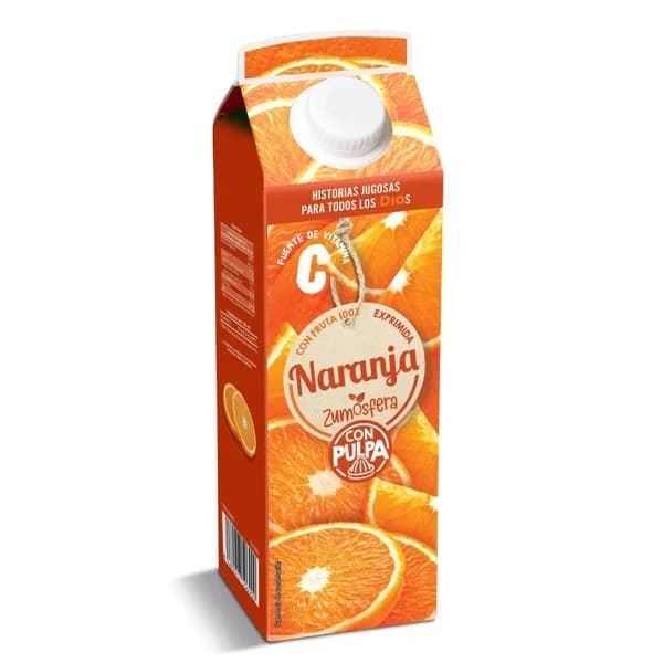 Zumo de naranja 100% con pulpa Zumosfera de Dia brik 1 l - 1 l - Imagen del producto en Findit