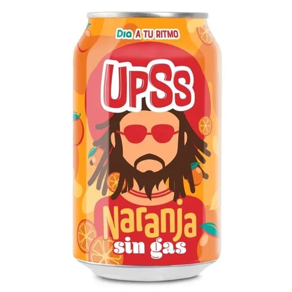 Refresco de naranja sin gas Upss Dia lata 33 cl - 0.33 l - Imagen del producto en Findit