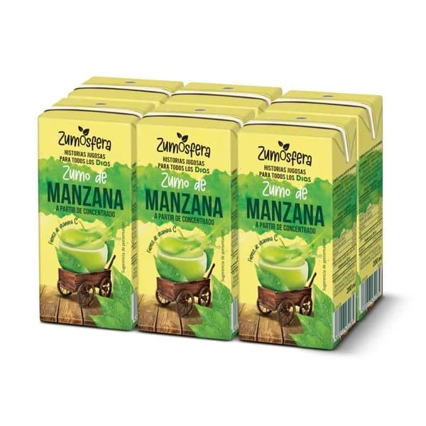 Zumo de manzana 100% Zumosfera de Dia brik 6 x 200 ml - 1.2 l - Imagen del producto en Findit