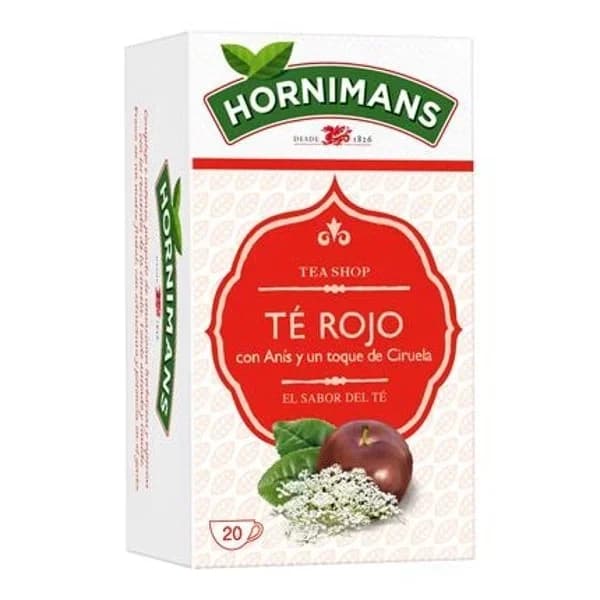 Té rojo con anís y ciruela en bolsitas Hornimans 20 ud. - 1 ud - Imagen del producto en Findit