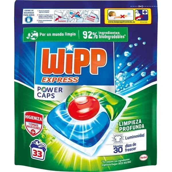 Detergente Cápsulas Power Antiolores - 17.92 ud - Imagen del producto en Findit