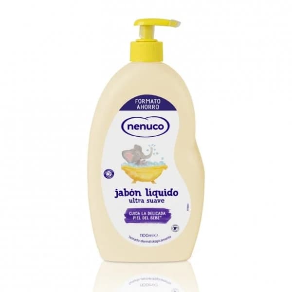 Jabón líquido ultra suave con aloe vera para cuerpo y cabello Nenuco 1100 ml. - 1.1 l - Imagen del producto en Findit