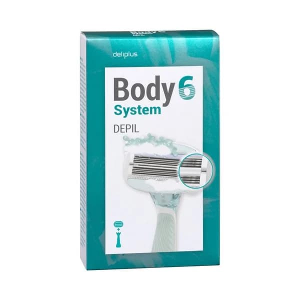 Maquinilla depilación recargable Deliplus Body System 6 hojas - 1 ud - Imagen del producto en Findit